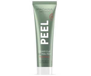 MÁDARA Organic Skincare | PEEL Mascarilla Exfoliante Iluminadora 60 ml - Mascarilla Facial con 5% AHA y Ácido Láctico para Iluminar, Suavizar y Mejorar la Apariencia de la Textura de la Piel