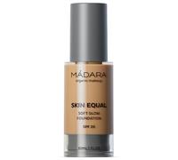 MÁDARA Organic Skincare | SKIN EQUAL Base de Maquillaje Soft Glow SPF20#50 Golden Sand 30 ml - Base Mineral con Ácido Hialurónico, Cobertura Media, Acabado Luminoso
