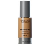 MÁDARA Organic Skincare | SKIN EQUAL Base de Maquillaje Soft Glow SPF20#60 Olive 30 ml - Base Mineral con Ácido Hialurónico, Cobertura Media, Acabado Luminoso