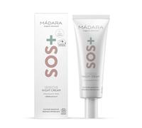 MÁDARA Organic Skincare | SOS+ Crema de Noche para Pieles Sensibles 70 ml - Hidratación Calmante para Pieles Sensibles y Propensas al Enrojecimiento, Probada para Calmar el Enrojecimiento