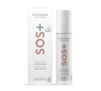 MÁDARA Organic Skincare | SOS+ Crema Hidratante para Pieles Sensibles 50 ml - Crema Hidratante Ligera de Uso Diario para Pieles Sensibles Propensas al Enrojecimiento