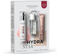 MÁDARA SOS HYDRA Star Collection Set - Set de regalo para el cuidado de la piel de 3 piezas con agua micelar 50 ml, sérum reparador Hydra 20 ml y crema Recharge 50 ml - Hidratación y cuidado