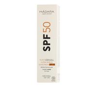 MÁDARA Organic Skincare | SUN PROTECTION Protector Solar Facial Mineral SPF50 40 ml - Óxido de Zinc con Ácido Hialurónico y Células Madre Dragonhead, Protección UVA/UVB de Amplio