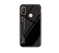 MadBee Funda para Xiaomi Mi MAX 3 [con Protector de Pantalla],9H Cristal Templado [Mármol] [Resistente a los Arañazos] + Borde de TPU Silicona Suave Fundas Case Cover (Negro)