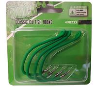 Madcat A-Static Classic Catfish Hooks - 4 ganchos para pared, tamaño: 8/0