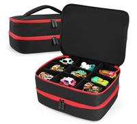 Madcat Funda de transporte compatible con 18 camiones Monster Jam, bolsa portátil a escala 1:64 con capacidad para 18 coches de juguete, solo bolsa, Black, 13.4" x 9.5" x 5.5" inches, Funda de