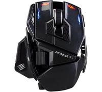 MAD CATZ M.M.O. 7+ Ratón para juegos MMO con cable e inalámbrico - 21 entradas programables + botón 5D + cambio modo x2 + 5 perfiles + sensor PixArt 3395 26000 DPI - Ergonómico Diestro (M.M.O. 7+