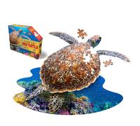 Madd Capp 884007 Shape Junior, Contour Puzzle Turtle, 100 Piec (Importación USA)