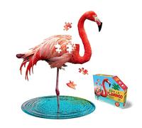 Madd Capp 884009 Shape Junior Flamingo Contour Puzzle 100 Piezas para Niños Adultos Multicolor
