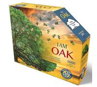 Madd CAPP: I Am Oak - Rompecabezas de 1000 Piezas en Forma de árbol, tamaño Acabado de 38 x 24, Incluye folleto Educativo de Datos Divertidos, Rompecabezas de la Naturaleza