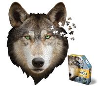 Madd Capp Puzzles - I AM Wolf - 550 Pieces - Animal Shaped Jig (Importación USA)