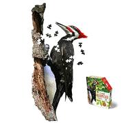 Madd Capp Rompecabezas I AM Woodpecker - 300 piezas - Rompecabezas en forma de animal, multicolor