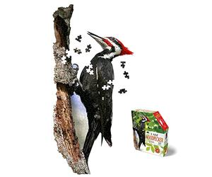 Madd Capp Rompecabezas I AM Woodpecker - 300 piezas - Rompecabezas en forma de animal, multicolor