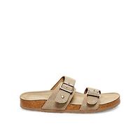 Madden Girl Brando, Sandalias Planas Mujer, Tela Gris Topo, 38.5 EU