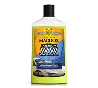Maddox Detail - Champú Coche con Cera Carnauba pH Neutro | Espuma Activa Lavado Coche | Brillo Hidrofóbico y Aclarado Fácil con Menos Marcas de Agua | Premium Wash & Wax 500ml