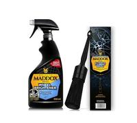 Maddox Detail - Kit Limpieza Exterior con Limpia Llantas para Coche, Cepillo Limpieza de Alto Rendimiento | Abrillantador Llantas | Wheel Brightener + Exterior Cleaning Brush