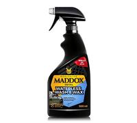Maddox Detail - Limpieza Coche Sin Agua y Lavado En Seco | Cera Líquida con Carnauba | Abrillantador de Pintura para Brillo y Protección de Carrocería del Automóvil | Waterless Wash & Wax 500ml