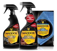 Maddox Detail - Pack de Cuidado Premium | Leather Conditioner, Finish Microfiber y Premium Detail | Limpieza y Protección Completa | Alta Eficiencia y Fácil Aplicación