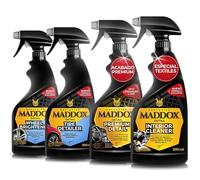 Maddox Detail - Regalo Original: Limpieza y Protección de Interior y Ruedas | Kit Completo de Limpieza para Coche | Interior Care Kit y Wheel Care Kit | Ideas para Regalar 4x500ml
