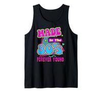 Made 80s Retro Verano Vintage Colorido Fiesta Temática 90s Hombres Camiseta sin Mangas