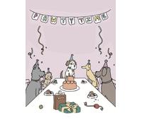 Made By Goof para todas las ocasiones con un bolígrafo lleno de tinta comestible. Con aroma a tocino. Elaboradas con ingredientes aptos para perros. Tarjeta de tamaño A5 (5,8 x 8,3 pulgadas).
