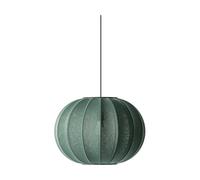 Made By Hand Lámpara colgante Knit-Wit 45 Round Tweed green