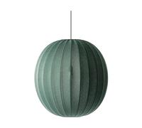 Made By Hand Lámpara colgante Knit-Wit 75 Round Tweed green