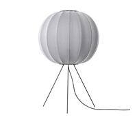 Made By Hand Lámpara de pie Knit-Wit 60 Round Medium Silver