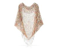 Made by Nami Colorido poncho festival atuendo mujer kimono talla única hippie accesorios estilo bohemio, multicolor, Talla única