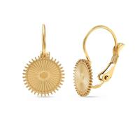 Made by Nami Pendientes dorados para mujer con sol, estilo bohemio, de acero inoxidable, resistentes al agua, para trajes de verano, Acero inoxidable, Mandala