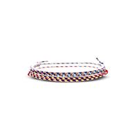 Made by Nami Pulsera Boho Surfer Set de 2 para Mujer y Hombre - Accesorios para Fiestas y de Playa - Hechos a Mano - 100% Resistente al Agua y Ajustable (Multi y Púrpura)