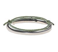 Made by Nami Set de pulsera de tela para hombre y mujer, pulsera de perlas en diferentes colores, pulseras de la amistad, pulsera surfista, joyería boho, Eine Grösse, Nailon, No es una piedra preciosa