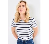 MADE BY T-SHIRT-RAYURES-COURT S Blanco