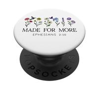 Made for More Christian Ephesians 2:10 Bible Verse God Quote PopSockets PopGrip Adhesivo