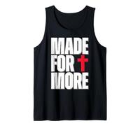 Made for More Cross Christian Faith Purpose Driven Life Camiseta sin Mangas