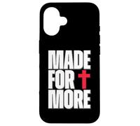 Made for More Cross Christian Faith Purpose Driven Life Carcasa para iPhone 16