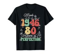 Made in 1946 Vintage 80th Birthday 80 Years of Perfection Camiseta
