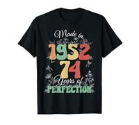 Made in 1952 Vintage 74th Birthday 74 Years of Perfection Camiseta