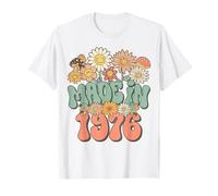 Made In 1976 Daisy Hippie Groovy Wildflower 50th Birthday Camiseta