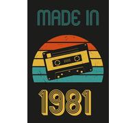 Made in 1981: 80s 90s Lined Notebook / Journal Gift, 120 Pages, 6x9, Soft Cover, Matte Finish/ gifts for mom,dad,son,sister,brother,daughter