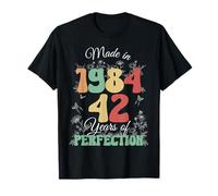 Made in 1984 Vintage 42nd Birthday 42 Years of Perfection Camiseta