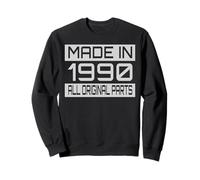 Made in 1990 All Orignal Parts Diseño divertido cumpleaños Sudadera