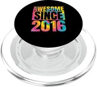 Made In 2016 7 Year of Being Awesome 7 Birthday Tie Dye PopSockets PopGrip para MagSafe