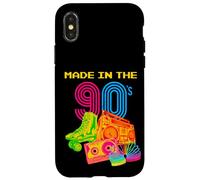 Made In 90s, Vintage 90's, I Love 90's Era Graphic Design Carcasa para iPhone X/XS
