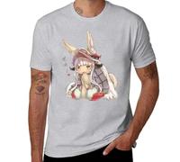 Made in Abyss - Nanachi T-Shirt Tees t-Shirt Anime Tshirts for Men Grey M