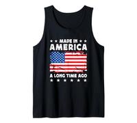 Made in America a Long Time Ago Proud American America Flag Camiseta sin Mangas