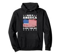 Made in America a Long Time Ago Proud American America Flag Sudadera con Capucha