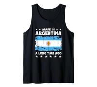 Made in Argentina a Long Time Ago Argentinian Argentina Flag Camiseta sin Mangas