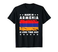 Made in Armenia a Long Time Ago Proud Armenian Armenia Flag Camiseta