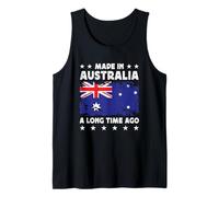 Made in Australia a Long Time Ago Australian Australia Flag Camiseta sin Mangas